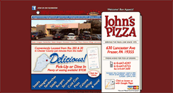 Desktop Screenshot of johnspizzaonline.com